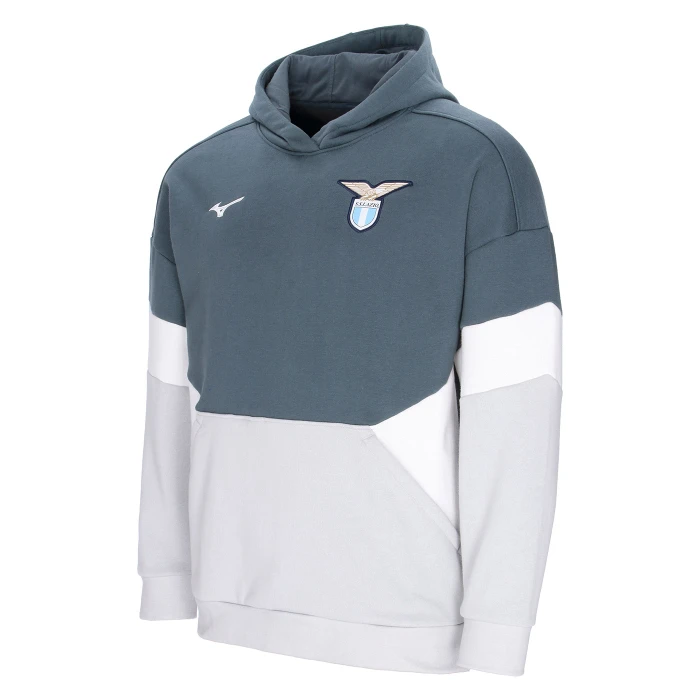 LAZIO FELPA CON CAPPUCCIO TRAVEL BAMBINO GRIGIA 2025/26