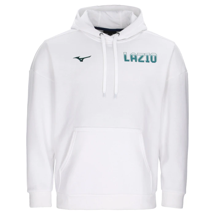 LAZIO FELPA CON CAPPUCCIO LIFESTYLE BIANCA 2025/26