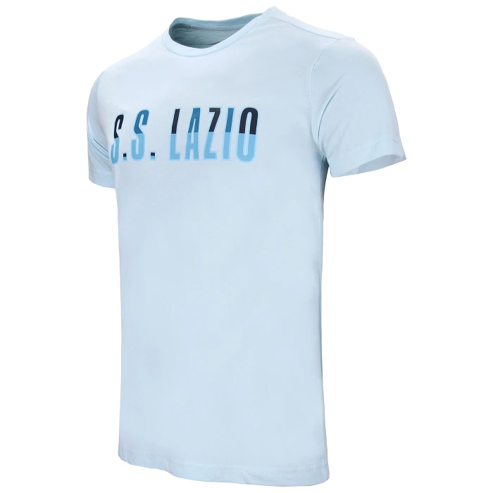LAZIO T-SHIRT LOGO AZZURRA