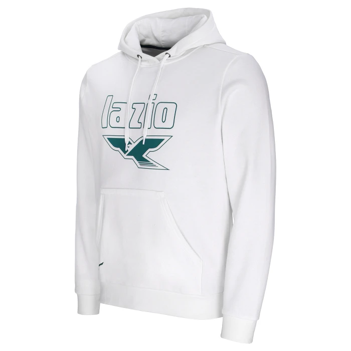 LAZIO FELPA CON CAPPUCCIO GRAPHIC BIANCA 2025/26