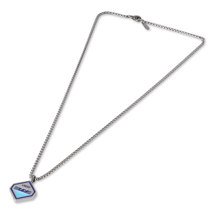 LAZIO COLLANA IN ACCIAIO ROMBO