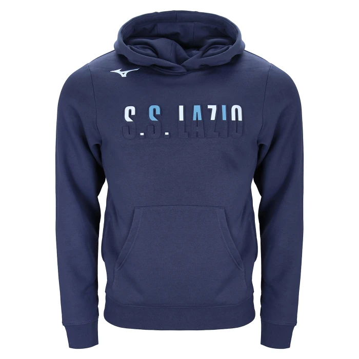 LAZIO FELPA CON CAPPUCCIO LOGO BAMBINO NAVY