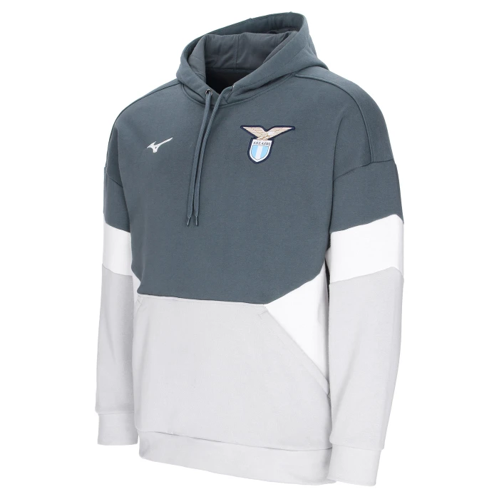 LAZIO FELPA CON CAPPUCCIO TRAVEL GRIGIA 2025/26