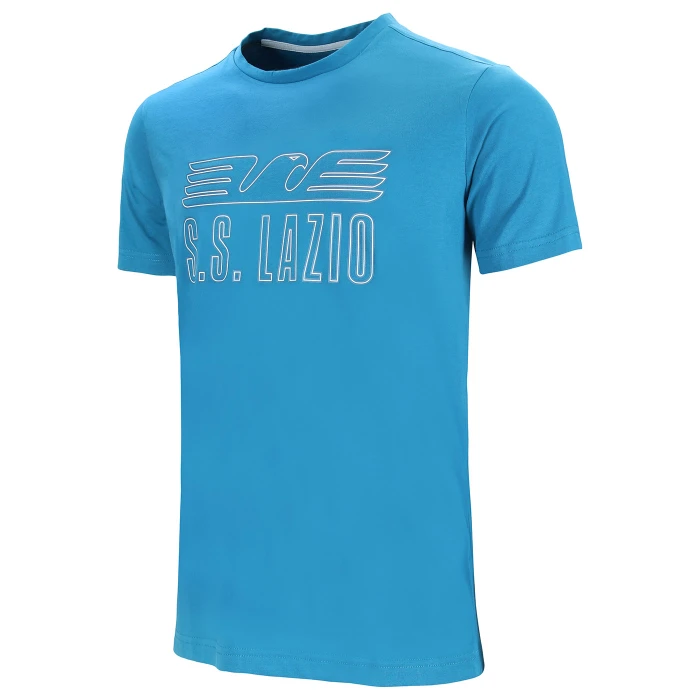 LAZIO T-SHIRT GRAPHIC BLU CELESTIAL